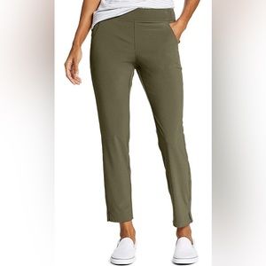 NWT Eddie Bauer Departure Ankle Pants Dark Thyme X-Large